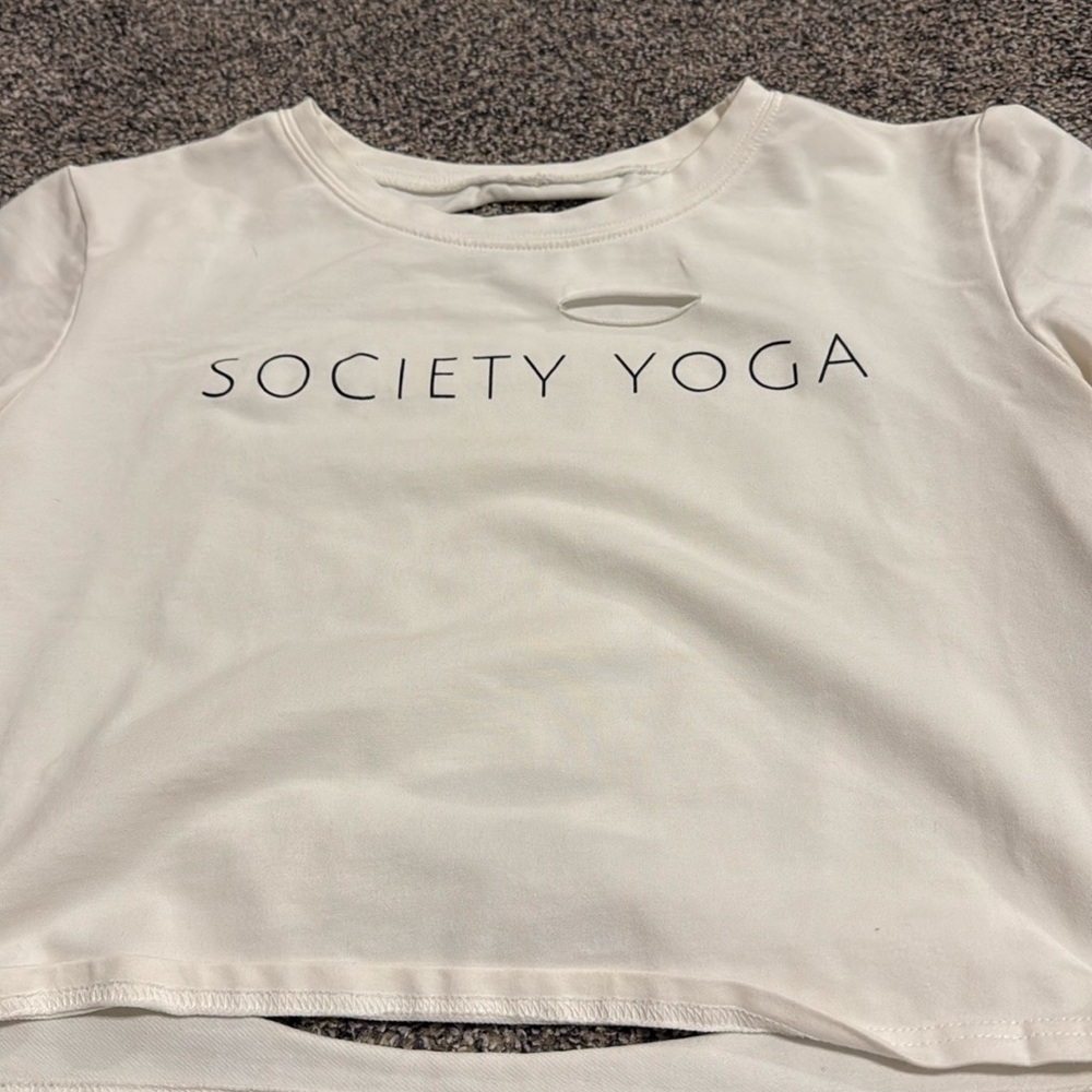 Society YOGA crop top